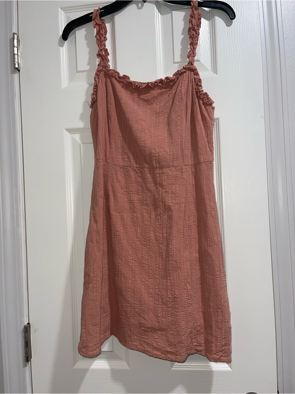 Sadie & Sage Dusty Rose Ruffle Strap Sundress